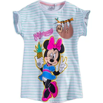 Dívčí pyžamo Dívčí noční košile DISNEY MINNIE YAY zelený proužek Velikost: 98
