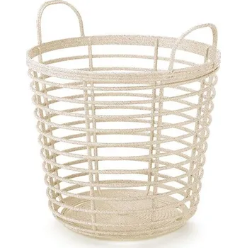 Úložný box Koš s uchy Zania II krémový, varianta 43 cm