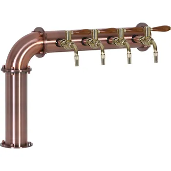 Příslušenství pro výčepní zařízení Varia-Plus Výčepní stojan L4 měděný komplet kohouty kulové Global medailony LED čelní přímé dochlazení kohoutů