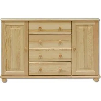 Ložnicová sestava Komoda KD122 povrchová úprava Bezbarvý přírodní lak
