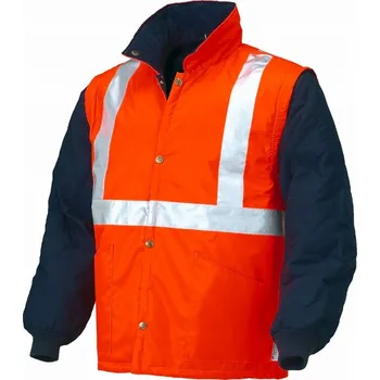 pracovní bunda INDUSTRIAL STARTER 04648N REFLEXNÍ BUNDA AV 2v1 oranžová-modrá Velikost: 3XL
