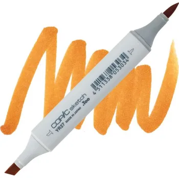 Lihová fixa COPIC Sketch oboustranná Brush & Chisel, YR27 Tuscan orange