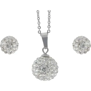 Souprava šperků Doria Set šperků z oceli stříbrný B080