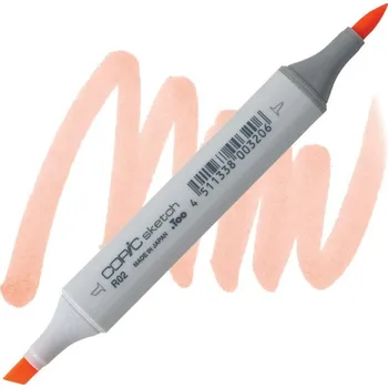 Lihová fixa COPIC Sketch oboustranná Brush & Chisel, R02 Rose salmon