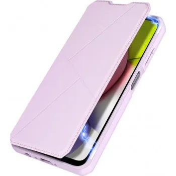 Pouzdro na mobilní telefon DUX DUCIS | DUX DUCIS Skin X knížkové kožené pouzdro na Samsung Galaxy A03s, růžové