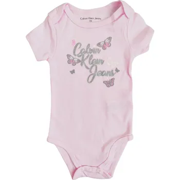 Calvin Klein bodýčko pro holčičku Ava růžové 12 m