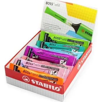 Náplň do psacích potřeb Náhradní náplň pro STABILO BOSS refill, 20ks Colormix