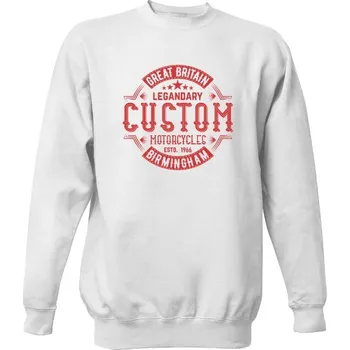 Pánská mikina Mikina bez kapuce Unisex s potiskem Great britain motorcycles pánské