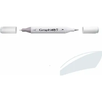 Lihová fixa GRAPH'IT oboustranná Brush & Chisel, Cool Grey 1