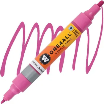 Akrylová fixa MOLOTOW One4All Twin 1,5-4mm, magenta