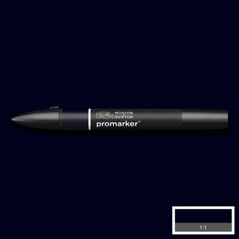 Lihová fixa WINSOR & NEWTON Promarker Fine & Chisel, BLUE BLACK (XBB)