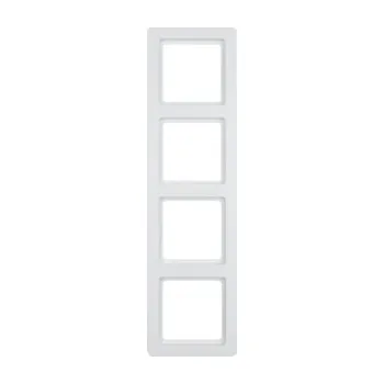 vypínač Rámeček, 4-násobný, Q.1, bílá sametová BERKER 10146089