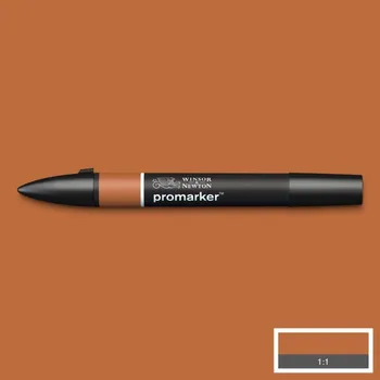 Lihová fixa WINSOR & NEWTON Promarker Fine & Chisel, SADDLE BROWN (O345)
