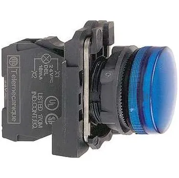 vypínač Schneider XB5AVM6 Signálka s LED, 230.....240V, modrá