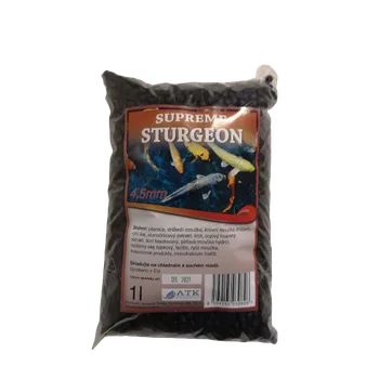 Krmivo pro rybičky ATK STURGEON SUPREME - 10 9 mm - krmení pro jesetery Objem: 1l