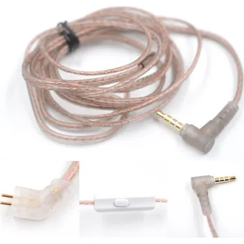 Audio kabel KZ KM-B originální náhradní kabel s mikrofonem pro KZ ZST ZS10 ED12 ES3 měděný 1,25m