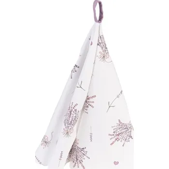 Utěrka Bavlněná kulatá utěrka Lavander Garden - Ø 80 cm
