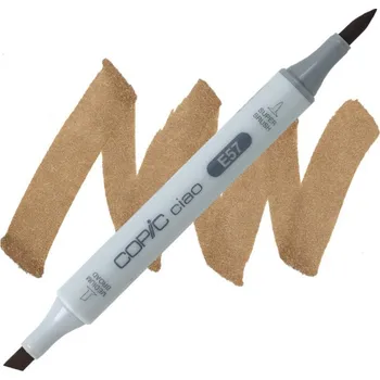 Lihová fixa COPIC Ciao oboustranná Brush & Chisel, E57 Light walnut