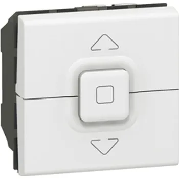 vypínač MOSAIC DVOJITÝ SPÍNAČ PRO OVLÁDÁNÍ ŽALUZIÍ BÍLÁ LEGRAND 077026