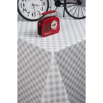 ubrus Ubrus PVC káro šedé metráž šířka 140 cm 6731420