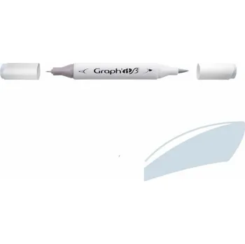 Lihová fixa GRAPH'IT oboustranná Brush & Chisel, Cool Grey 2