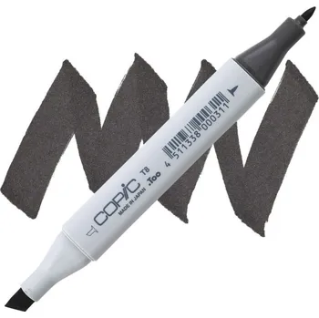 Lihová fixa COPIC Classic oboustranná Fine & Chisel, T8 Toner gray 8