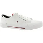 TOMMY HILFIGER Pánské bílé textilní tenisky FM0FM04000-YBR-847 Velikost 46