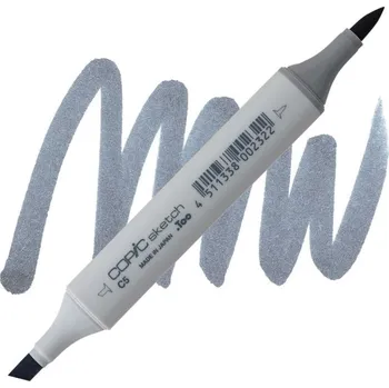 Lihová fixa COPIC Sketch oboustranná Brush & Chisel, C5 Cool gray 5