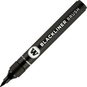 Štětcová fixa MOLOTOW Blackliner, černý Brush