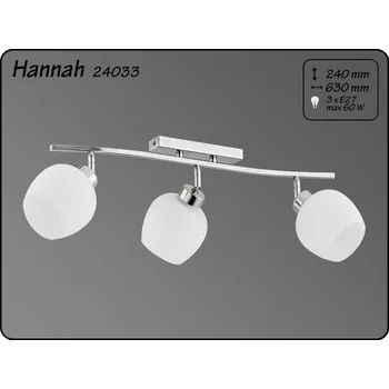 HANNAH svítidlo 3x60W E27
