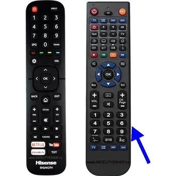 Hisense EN2AK27H dálkový ovladač náhradní