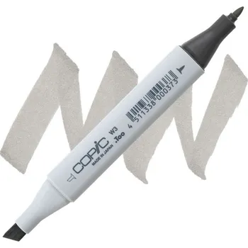 Lihová fixa COPIC Classic oboustranná Fine & Chisel, W3 Warm gray 3