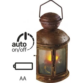 Vánoce LED lucerna vintage, 3xAA, teplá bílá, časovač