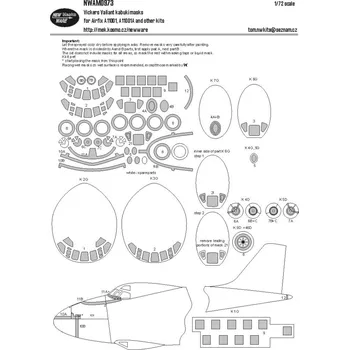 Plastikový model New Ware 1/72 Mask Vickers Valiant (AIRFIX A11001, A11001A)