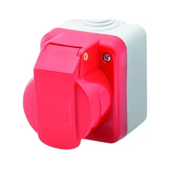 Elektrická zásuvka Zásuvka 16A 3pól.+E 400V, IP44, šedá GEWISS GW26223