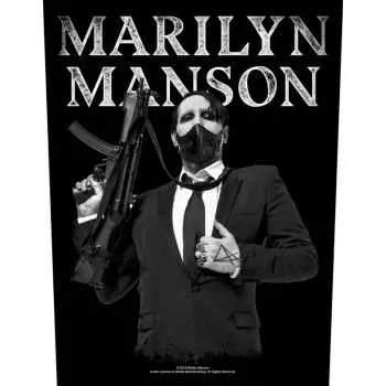 Nášivka Merch Marilyn Manson: Zádová Nášivka Machine Gun 2019