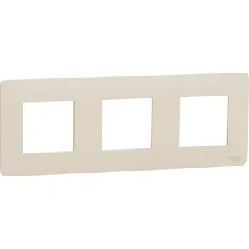 vypínač Schneider Electric Nová Unica Studio trojrámeček béžová NU200644
