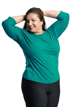 Dámské tričko CityZen Plus Size Rivera smaragdové