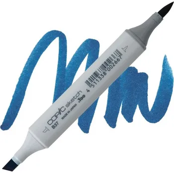 Lihová fixa COPIC Sketch oboustranná Brush & Chisel, B37 Antwerp blue
