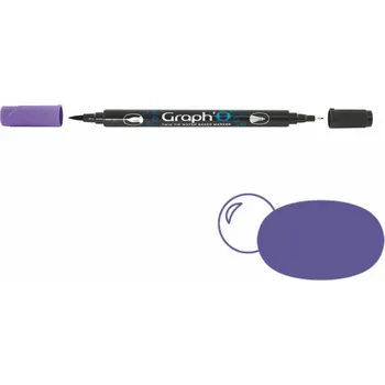 GRAPH'IT Akvarelová fixa GRAPH'O oboustranná Brush & Fine, Amethyst
