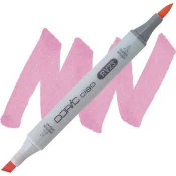 Lihová fixa COPIC Ciao oboustranná Brush & Chisel, RV23 Pure pink
