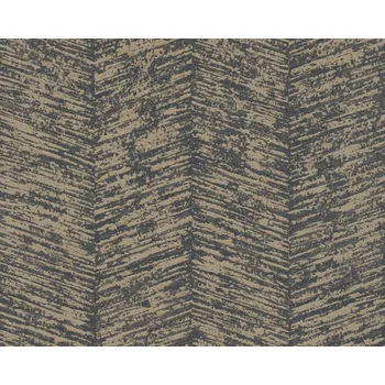 Tapeta Vliesová tapeta grafická, etno šedá, černá, zlatá 386971 / Tapety na zeď 38697-1 My Home My Spa (0,53 x 10,05 m) A.S.Création