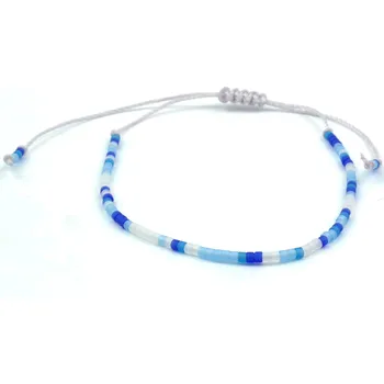 Náramek Moni náramek korálky Miyuki Gold 25