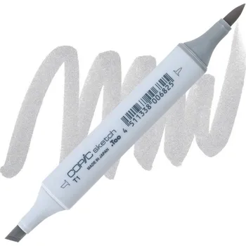 Lihová fixa COPIC Sketch oboustranná Brush & Chisel, T1 Toner gray 1