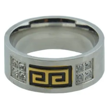 Prsten Doria Prsten z oceli stříbrný M104 Velikosť: 57