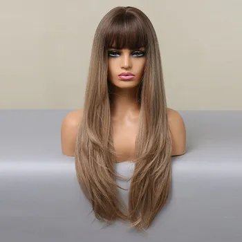 Paruka Světle hnědá paruka Natasha s ofinou