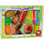 Set krájení potravin na suchý zip - hamburger a hot dog