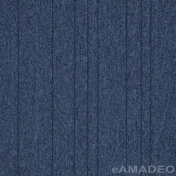 Koberec Kobercové čtverce Modulyss First Straightline 504 - modré