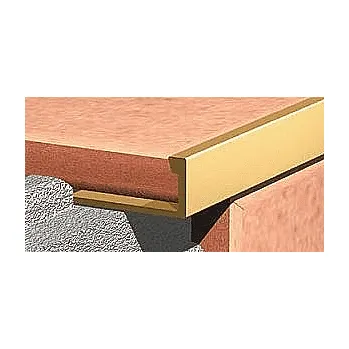 Stavební profil Obkladový ukončovací L profil pro krytiny do 15 mm Matné zlato