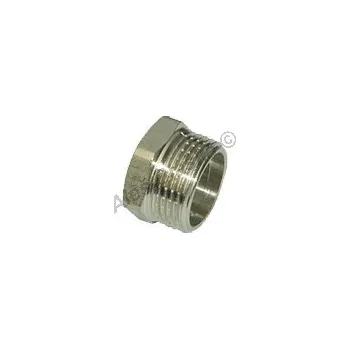 Fitinka Chromovaná mosazná zátka (záslepka) šestihran MOSAZ-CHROM - 1/4" 079